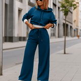 Dina - Tyylikäs kaksiosainen collegepuku - Naisille - EmiyoSuomi - Verkkapuku