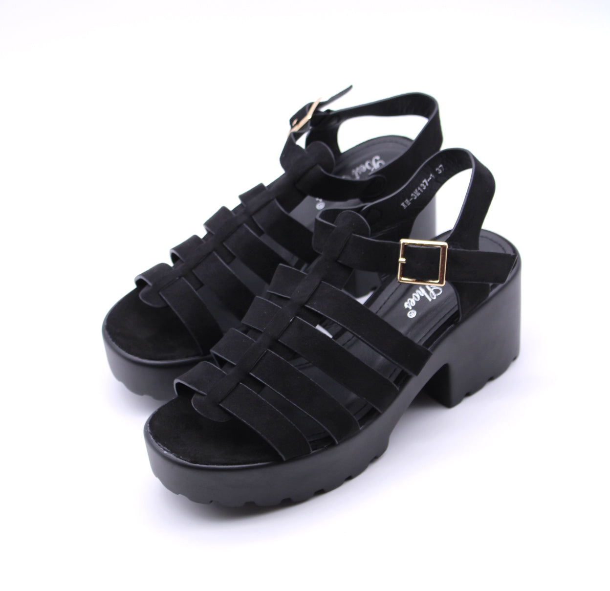 Naisten - Remmisandaalit - Tyylikäs paksu korko - Mukavat kesäkengät joka tilaisuuteen-Sandaalit-EmiyoSuomi