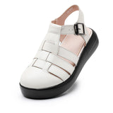 Naisten - Sandalet - Nahka - Suljetut varpaat - Tyylikkäät ja mukavat kesäkengät joka tilaisuuteen-Sandaalit-EmiyoSuomi