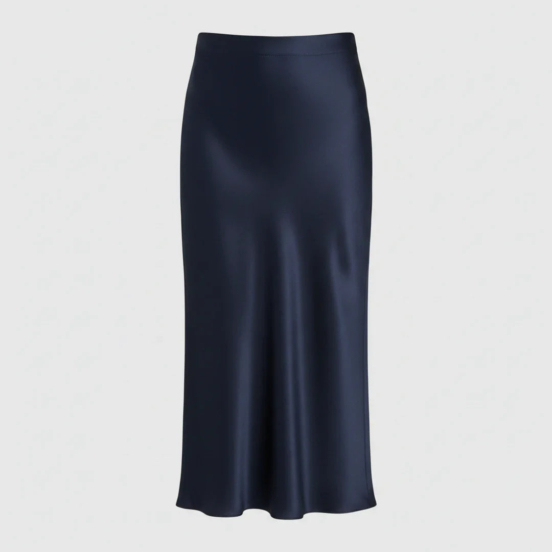 Silkkinen Hame | Korkea Vyötärö | Elegantti