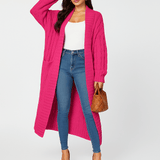 Ella Lang Cardigan - Vaatteet ja Mukavuus - Tyylikäs ja Pehmeä - EmiyoSuomi - Neuleet