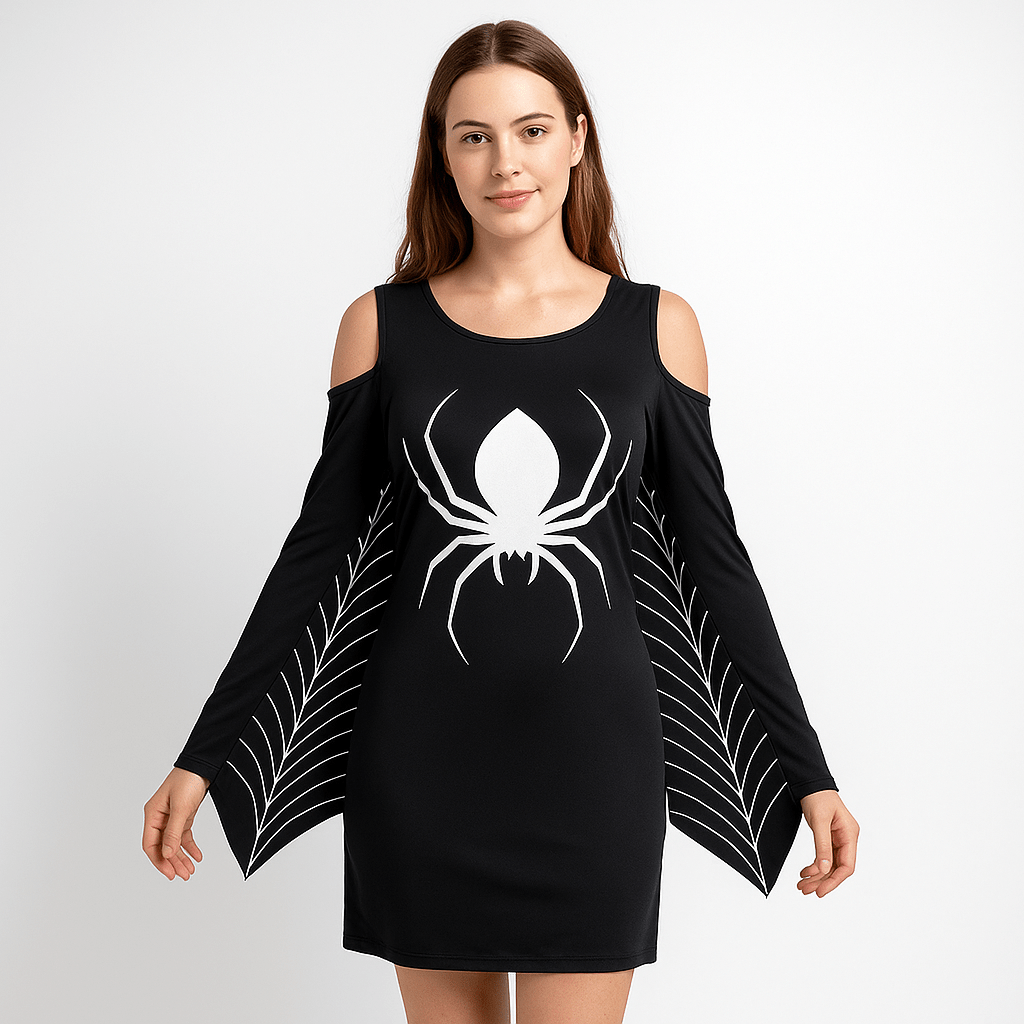 Erica Mini Goottinen Mekko - Halloween Puku - Vahva Tyyli - EmiyoSuomi - Halloween