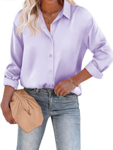 Esthere - Satiini Paita - Rentoa Pitkät Hihat-Kesäasut-EmiyoSuomi