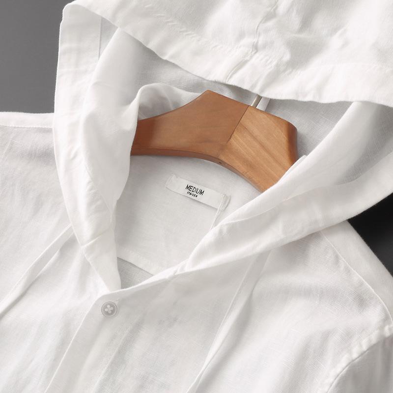 Georgina - Pellavainen huppari - Pitkät hihat-Kesäasut-EmiyoSuomi