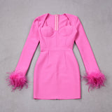 Pitkähihaine mekko sulilla - Tyylikäs ja mukava-Mekot-EmiyoSuomi