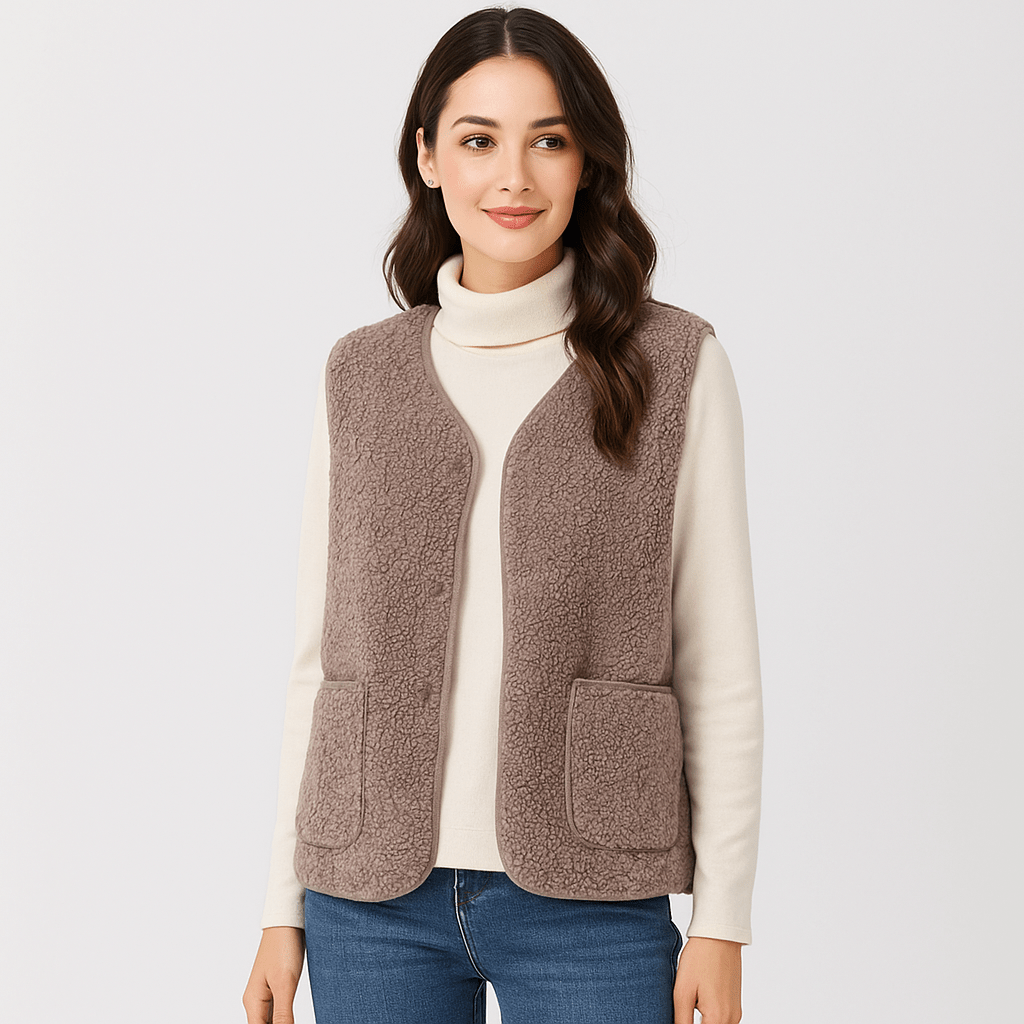 Fleece Thermo Takki Naisille - Lämmin - Mukava - Kevyt - EmiyoSuomi - Naisten liivi