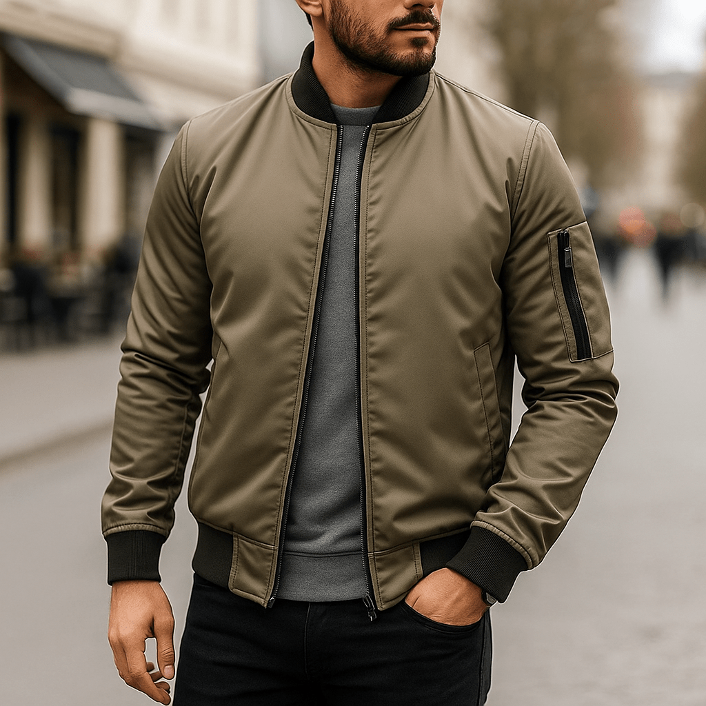 Harold bomber - takki – kevyt, tyylikäs ja mukava - EmiyoSuomi - Takit - Miehet