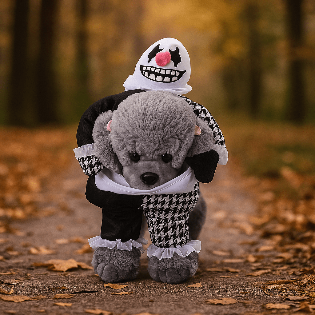 Hauska ja Pelottava Koira Puku - Pieni Kävelevä Lemmikki - EmiyoSuomi - Halloween