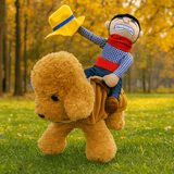 Hauska Ratsastaja Koira Halloween Puku - Pehmeä Satula - Mukava & Uniikki - EmiyoSuomi - Halloween