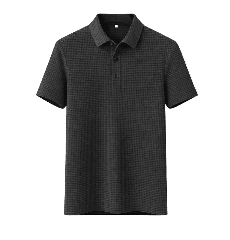 Miesten slim fit paita lyhyillä hihoilla, klassinen vapaa-ajan tyyli