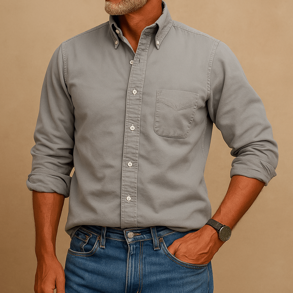 Henry – Vintage miesten pitkähihainen paita - EmiyoSuomi - Miesten T - paidat