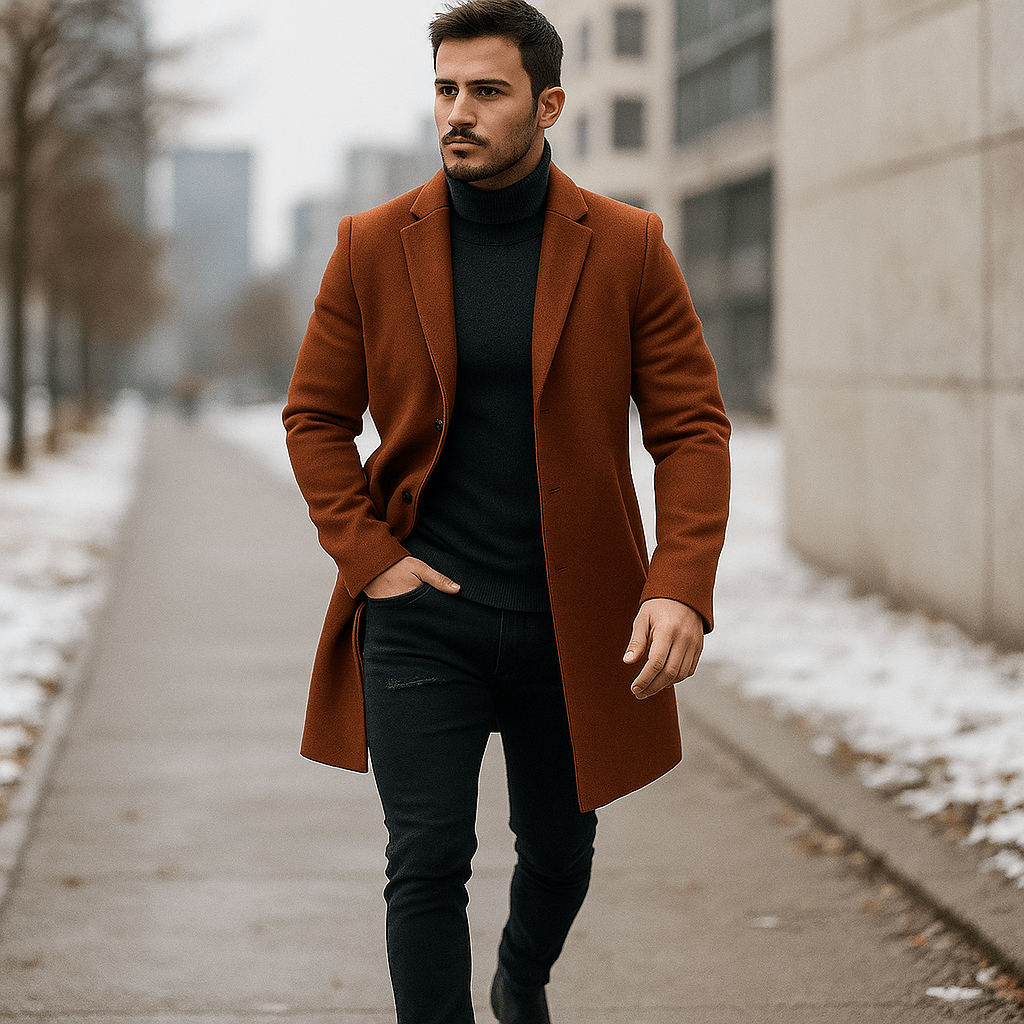 Herra Rentovaatteet Talvitakki - Lämmin - Mukava - Tyylikäs - EmiyoSuomi - Takit - Miehet