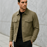 Herra takki taitetulla kauluksella - Tyylikäs mukavuus - Ajaton muotoilu - EmiyoSuomi - Takit - Miehet