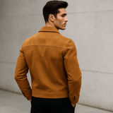 Herra takki taitetulla kauluksella - Tyylikäs mukavuus - Ajaton muotoilu - EmiyoSuomi - Takit - Miehet