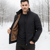 Herre Fleece Varm Standkravejakke - Mukavuus - Eriste - Tyyli - EmiyoSuomi - Takit - Miehet