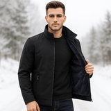 Herre Fleece Varm Standkravejakke - Mukavuus - Eriste - Tyyli - EmiyoSuomi - Takit - Miehet