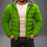 Herre kevyt talvitakki - vetoketju - huppu - kiristysnauha - EmiyoSuomi - Takit - Miehet