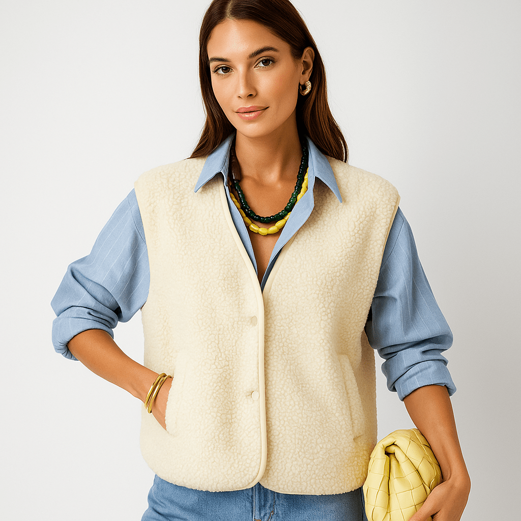 Hihaton V - pääntie Liivi - Lämmin & Tyylikäs Syksy - ja Talvimalli - EmiyoSuomi - Naisten liivi