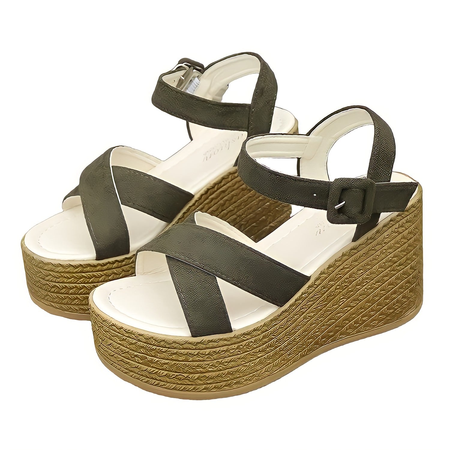 Naisten kiilakorkokengät – Tyylikkäät ja mukautuvat jalkineet-Sandaalit-EmiyoSuomi