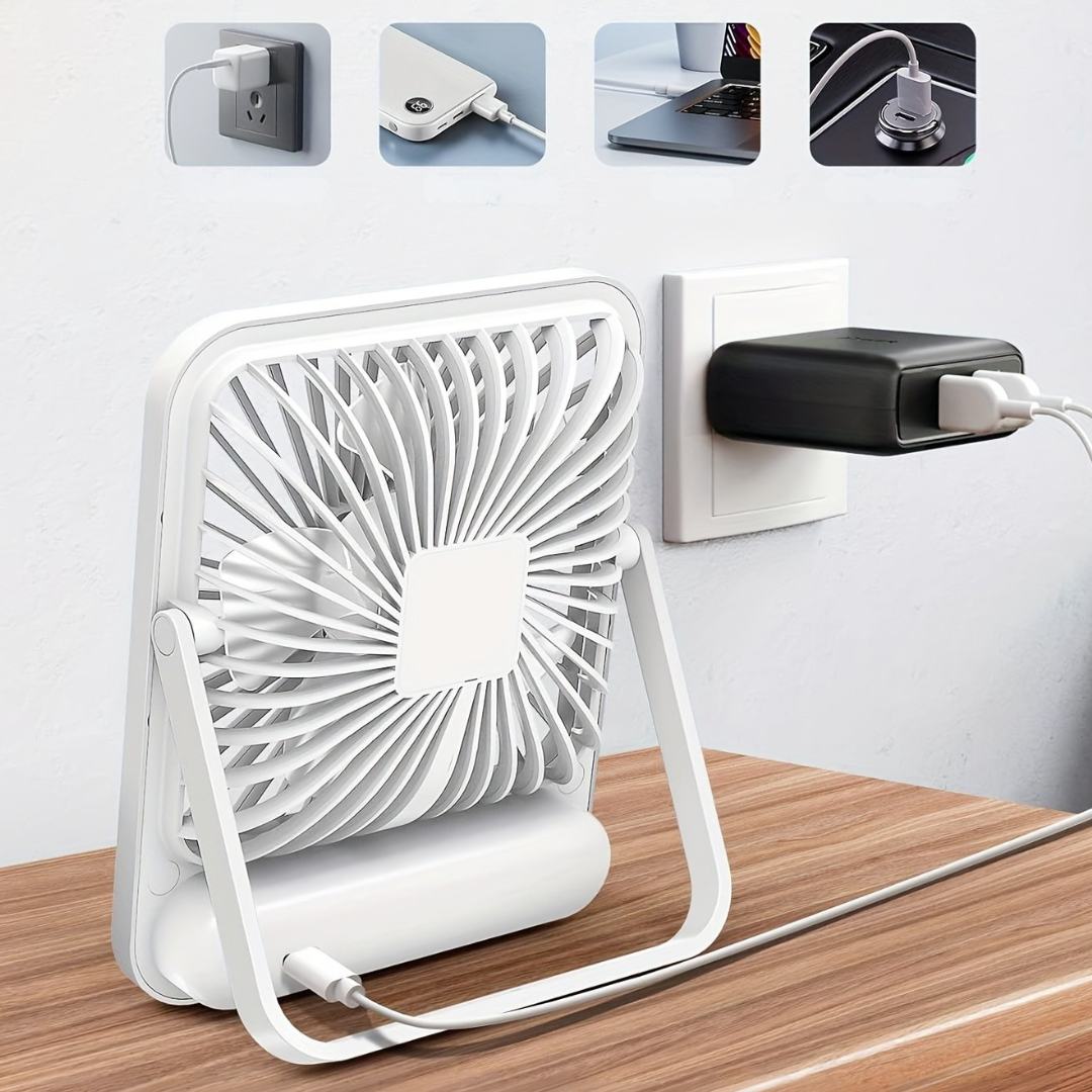 Kannettava USB-ladattava pöytätuuletin-jäähdytys-EmiyoSuomi