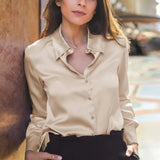 Silkkipusero Naisille Veron - Toimistotyyli - Eleganssi-Kesäasut-EmiyoSuomi