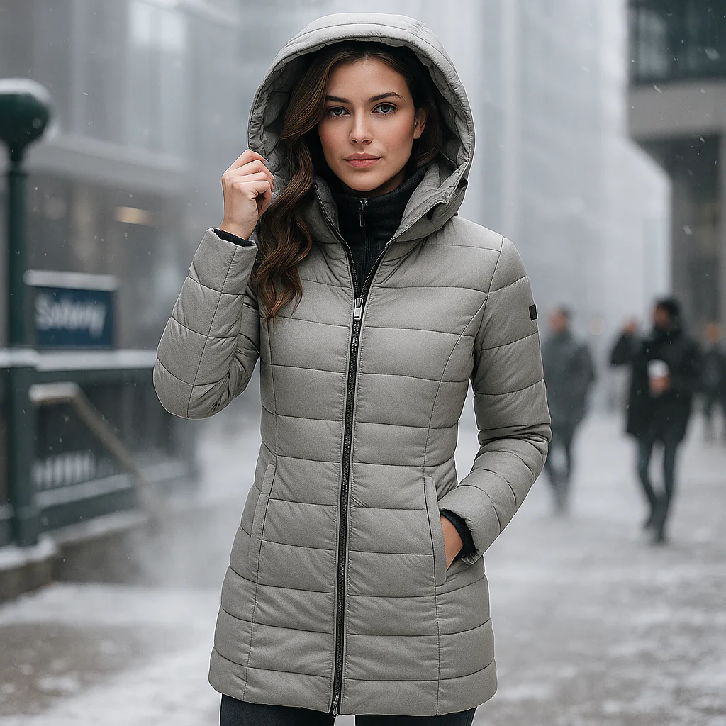 Stilla - Lange Jas met Zachte Voering en Capuchon - Trendy Comfort