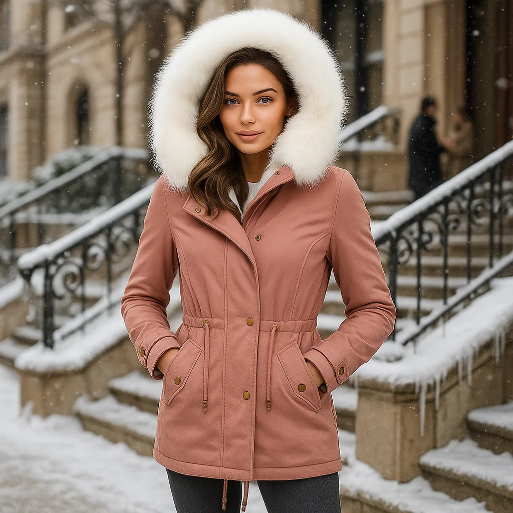 Stilla Stijlvolle Winterjas - Capuchon - Drukknoopdetail - Warm & Stijlvol