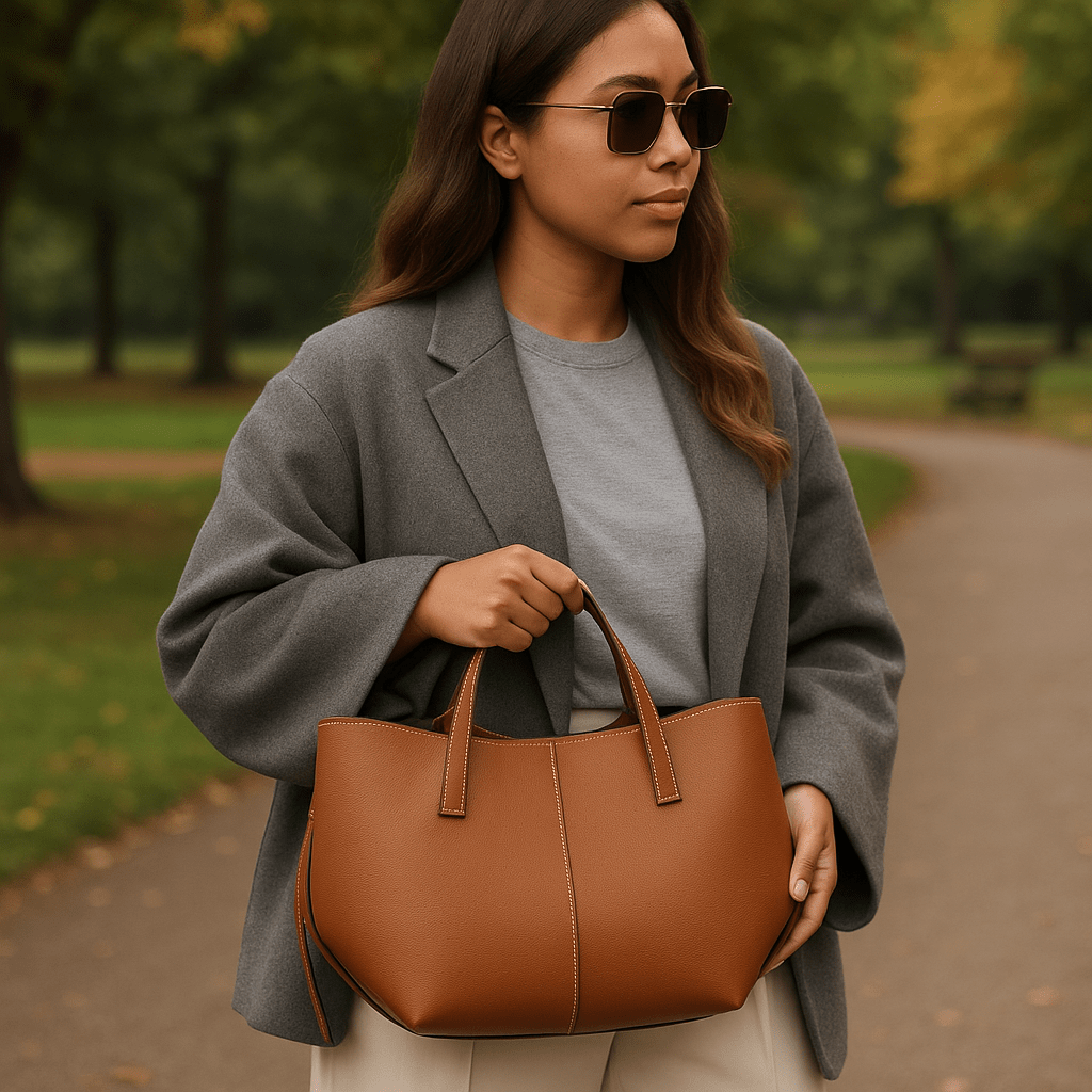 Isabella – Vintage nahkainen käsilaukku - EmiyoSuomi - Käsilaukku