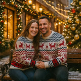 Jouluparien Neulepaita - setti – Yhteensopivat Jouluneuleet – Lahjaidea - EmiyoSuomi - Joulupuserot