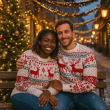 Jouluparien Neulepaita - setti – Yhteensopivat Jouluneuleet – Lahjaidea - EmiyoSuomi - Joulupuserot