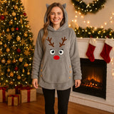 Joulupukki Huppari - Kissankorvilla - Uniikki Design - EmiyoSuomi - Joulupuserot