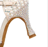 Naisten satiiniset korkokenkälatinakengät - Mukavuus - Tanssityyli-kengät-EmiyoSuomi