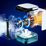 Kannettava Ilmajäähdytin Kostutin Tuulettimen Yövalo - EmiyoSuomi - jäähdytys