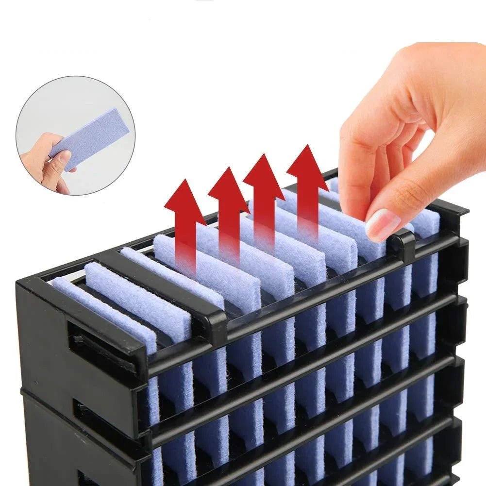 Kannettava Ilmajäähdytin Tuulettimella ja Puhdistusvalolla - EmiyoSuomi - jäähdytys