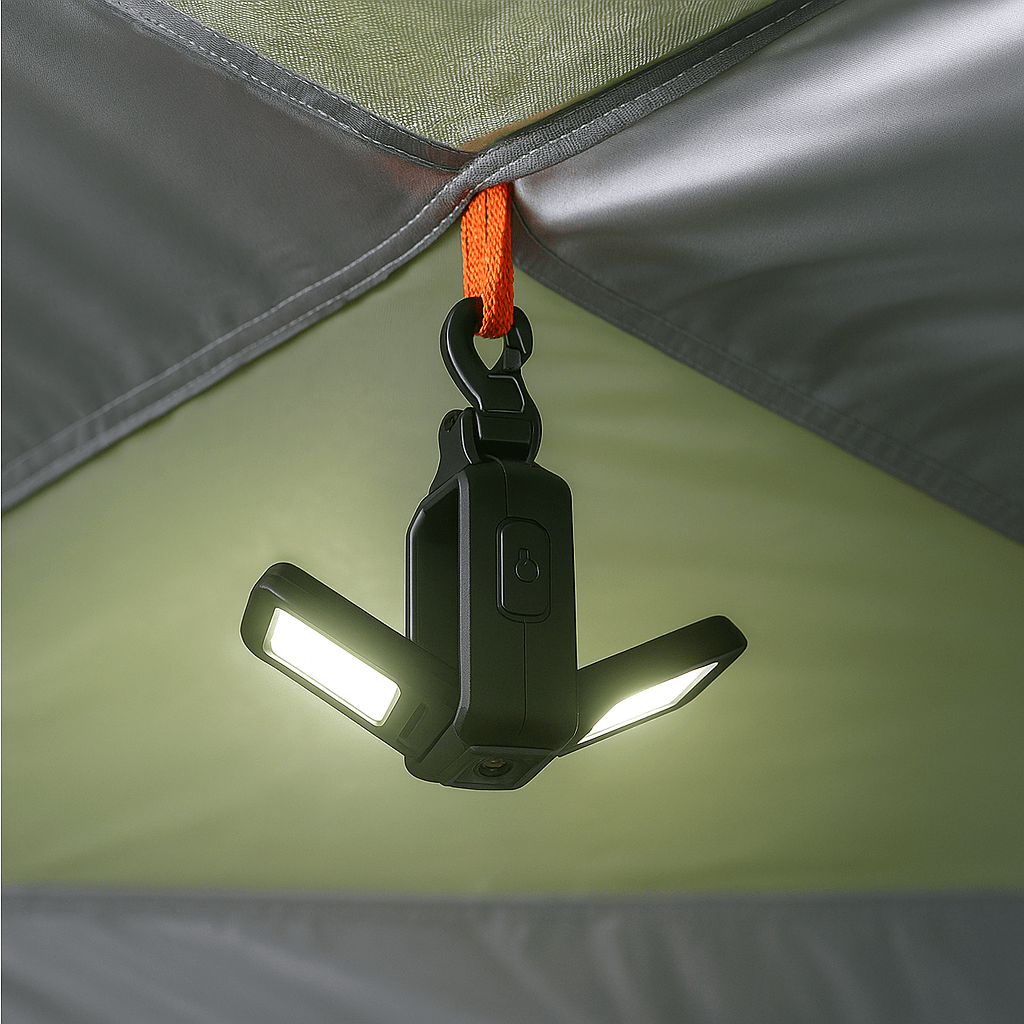 Kannettava retkeilyvalaisin LED - 2025 - EmiyoSuomi - Leirintäalue