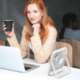 Kannettava USB - ladattava pöytätuuletin - EmiyoSuomi - jäähdytys