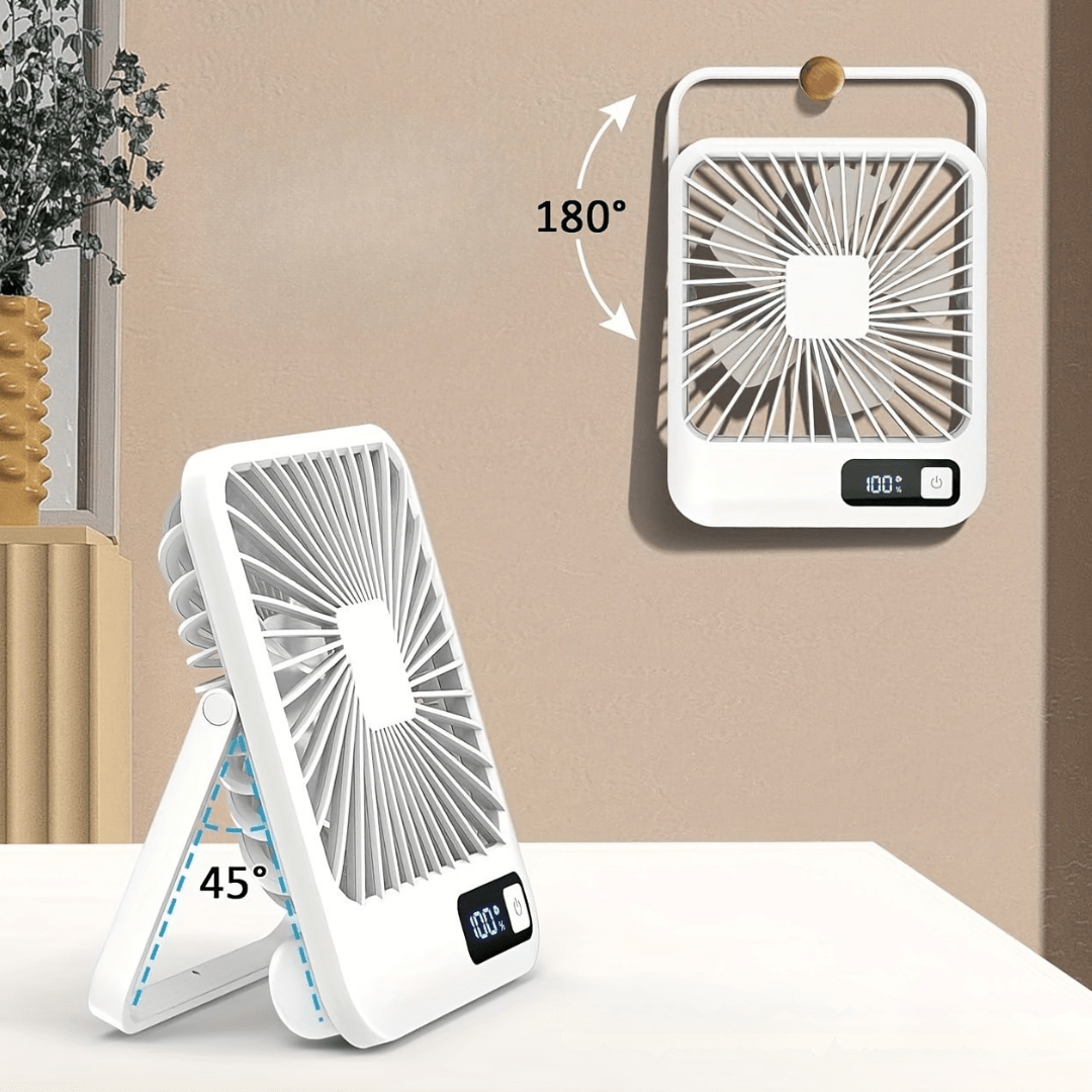 Kannettava USB - ladattava pöytätuuletin - EmiyoSuomi - jäähdytys