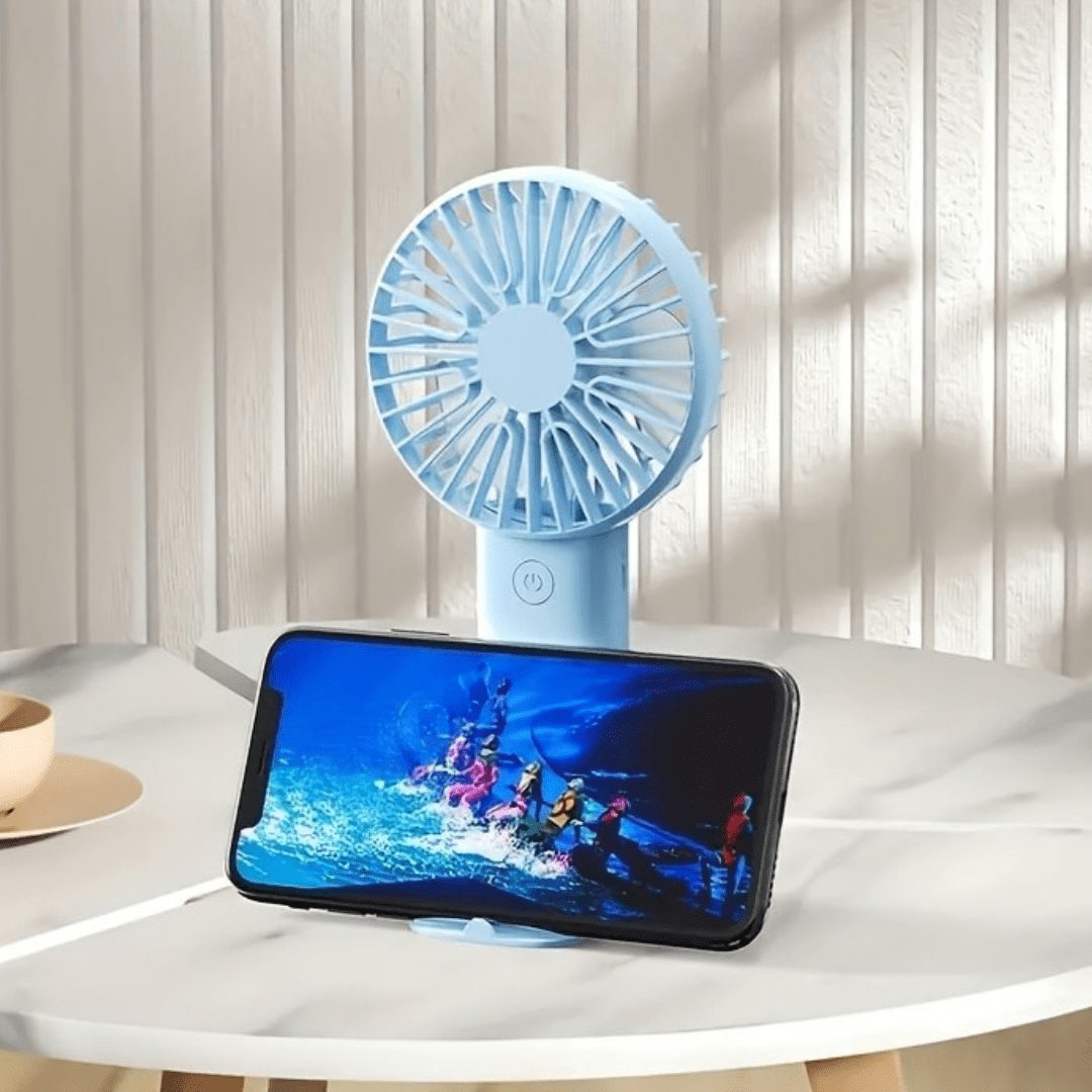 Kannettava USB Mini Pöytätuulettimen Telineellä - EmiyoSuomi - jäähdytys