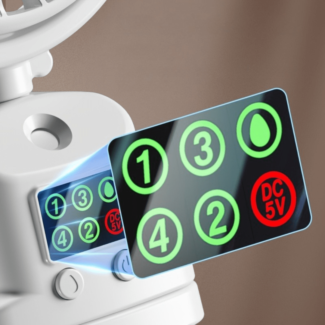 Kannettava USB - pöytätuuletin ja kostutin, ladattava - EmiyoSuomi - jäähdytys