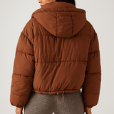 Katri Doudoune - Korkea Kaulus - Vetoketju - Lämmin & Tyylikäs - EmiyoSuomi - Bomberjacket - Nainen