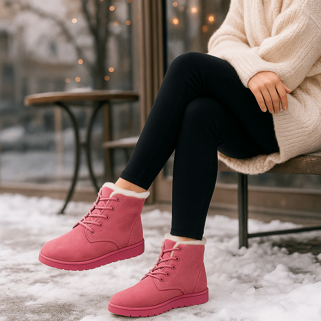 Kengät nauhoilla naisille – lämpö & vakaus - EmiyoSuomi - Naisten talvikengät