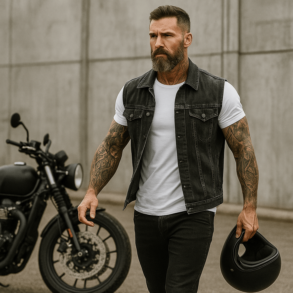 Kestävä moottoripyöräliivi miehille - EmiyoSuomi - Takit - Miehet