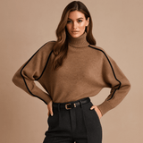 Korkeakauluksinen neule - Mukava ja lämmin - Tyylikäs muotoilu - EmiyoSuomi - Neulepusero Nainen