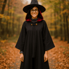 Lasten Taikuri Pukusetti - Viitta, Hattu & Lasit - Taianomainen Naamiaisasu - EmiyoSuomi - Halloween