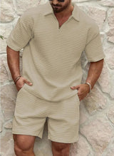 Leopold Polo - Shorts Set Miesten Muoti - EmiyoSuomi - Miesten T - paidat