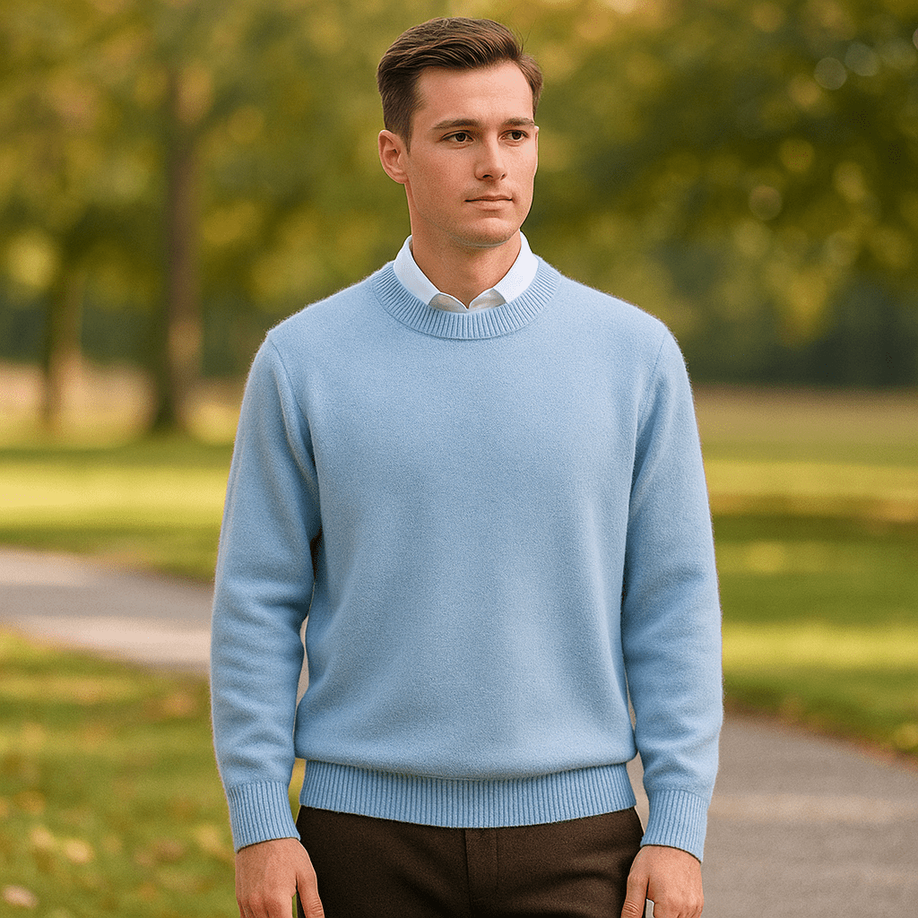 Liam - Mukava Löysä Neule - Pehmeä Tyylikäs Istuvuus - EmiyoSuomi - Villapaita Miehet