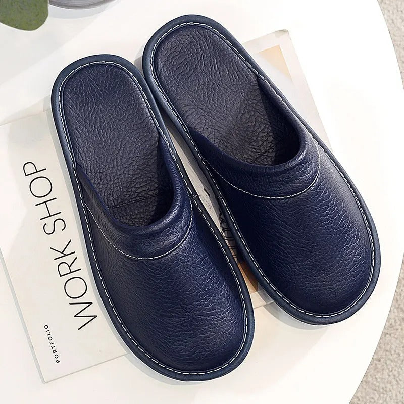 Naisten tossut slip-on kotikäyttöön vegaaninahka pehmeä pohja
