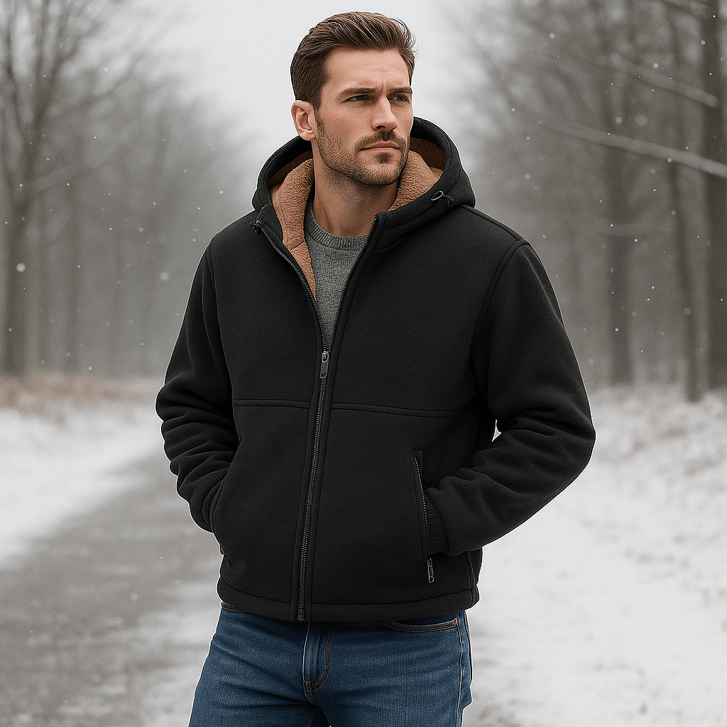 Miesten Fleece - takki - Sherpa Vuori - Vetoketjuhuppu - Normaali Istuvuus - EmiyoSuomi - Takit - Miehet