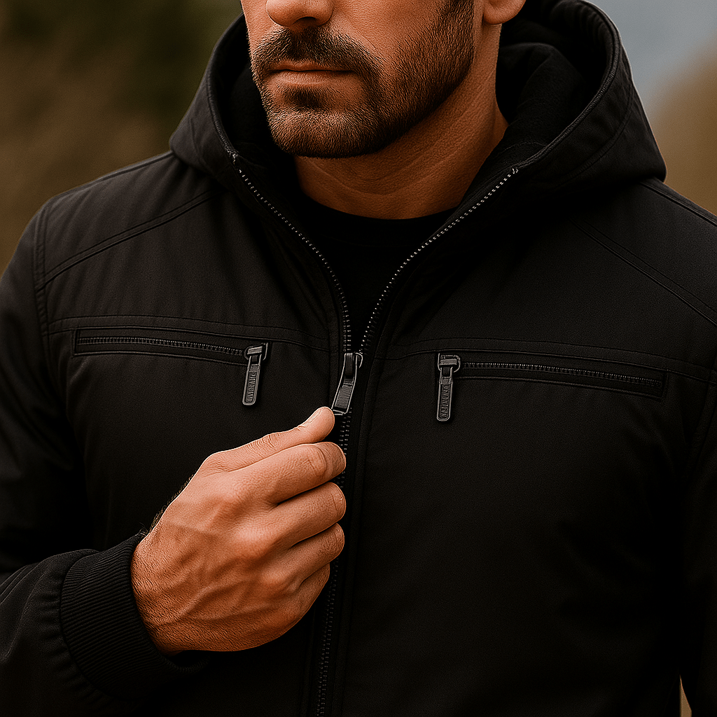 Miesten huppari - Useita taskuja - Mukavuus ja toiminnallisuus - EmiyoSuomi - Takit - Miehet