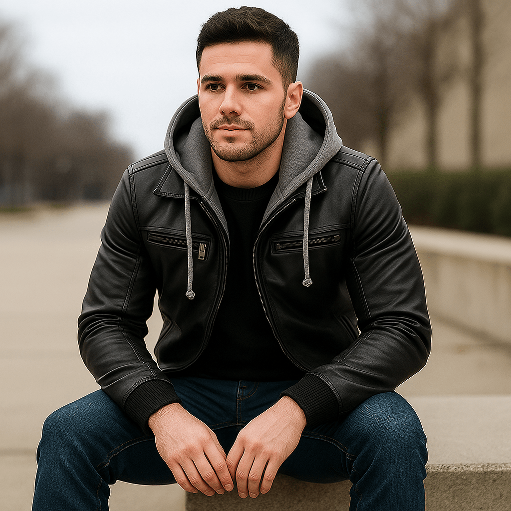 Miesten hupparitakki - monipuolinen muotoilu - mukavuus ja tyyli - EmiyoSuomi - Takit - Miehet